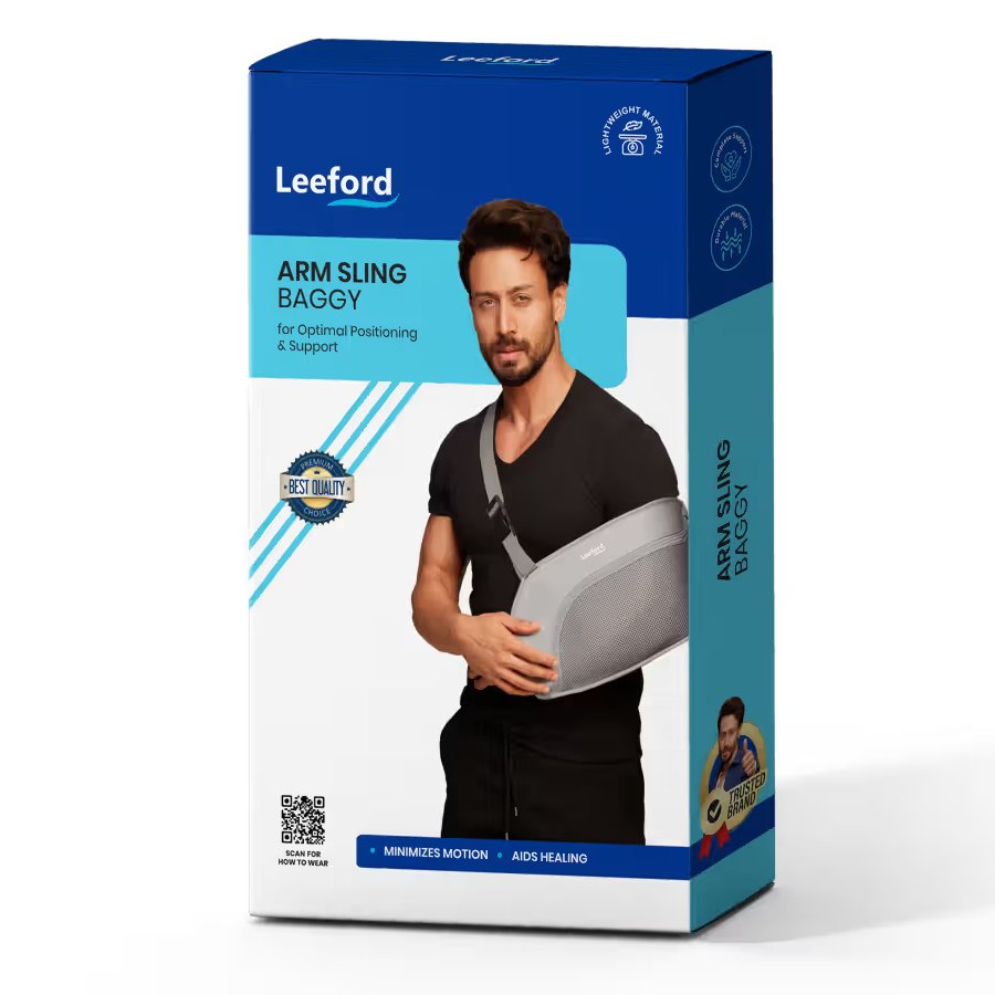 Leeford Arm Sling Pouch - Baggy Fit For Arm Support & Recovery