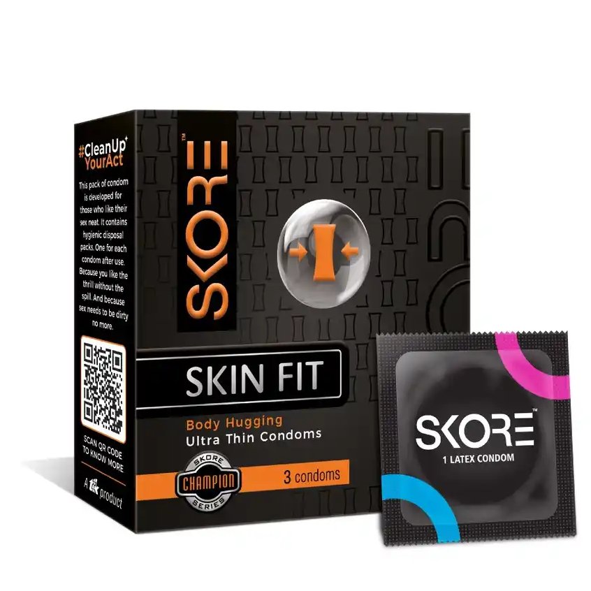 Skore Skin Fit Ultra Thin condom 3's